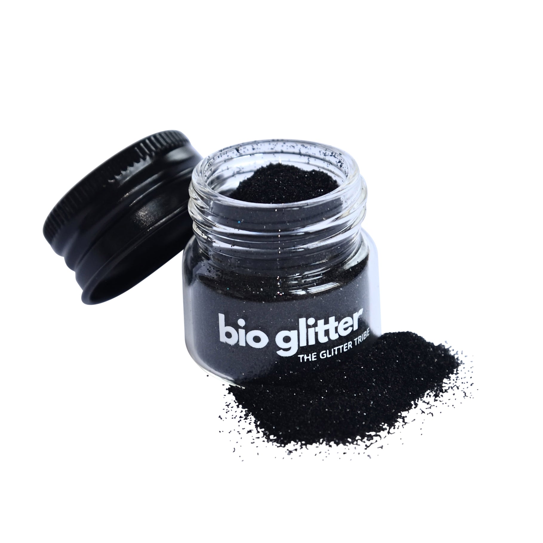 Black bio glitter The Glitter Tribe plant based glitter its guilt free glitter vegan cruelty free boday glitter