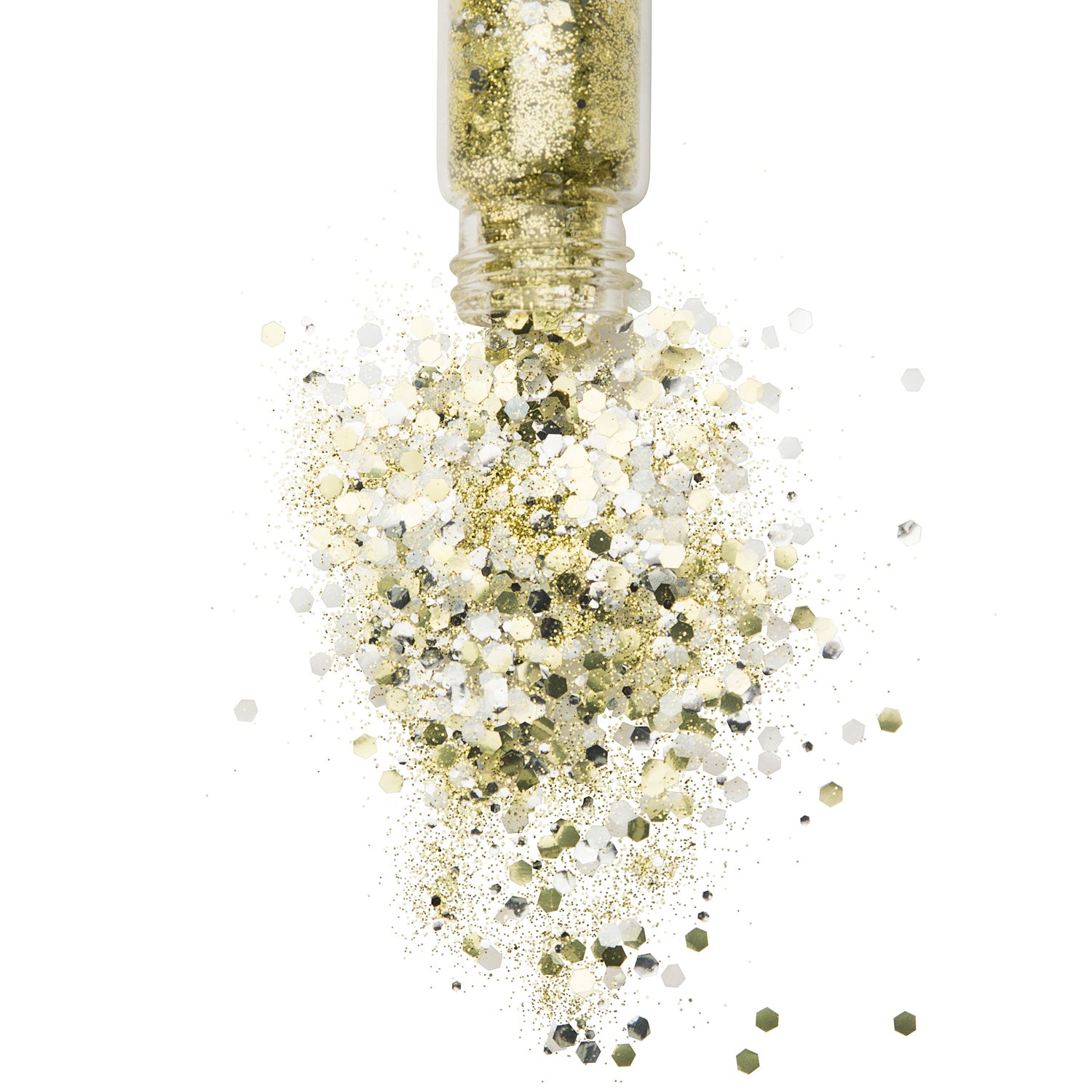 Iridescent Bio Glitter in a glass jar made in Australia